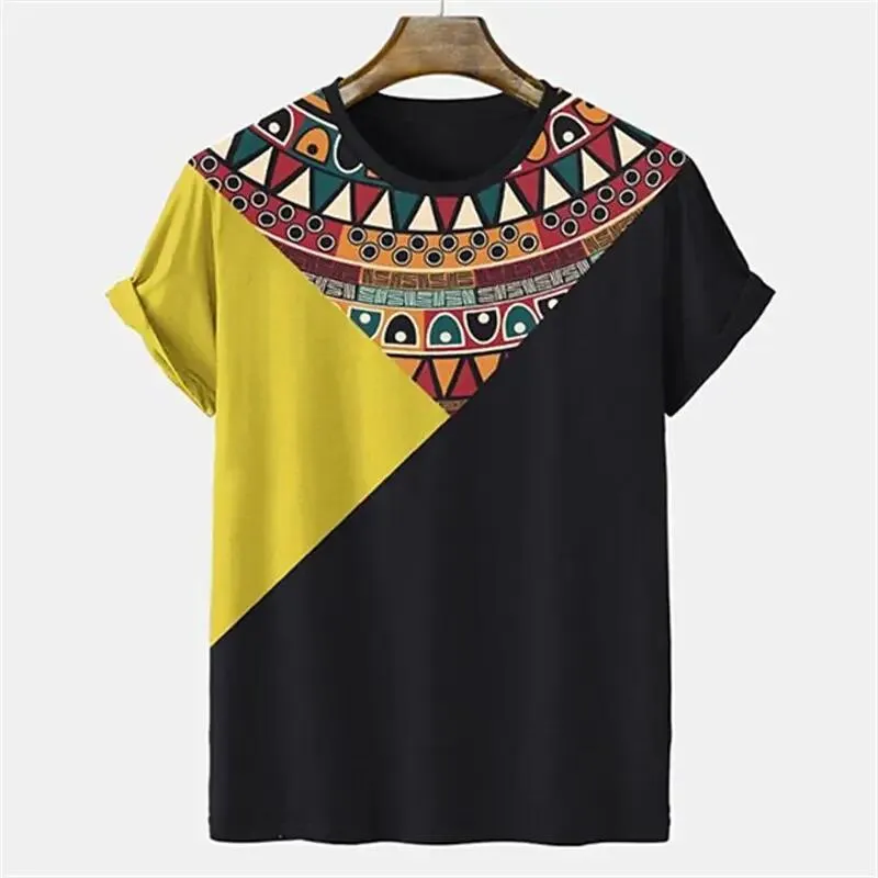 Vintage Striped Shirt Men Simple Style Pullover