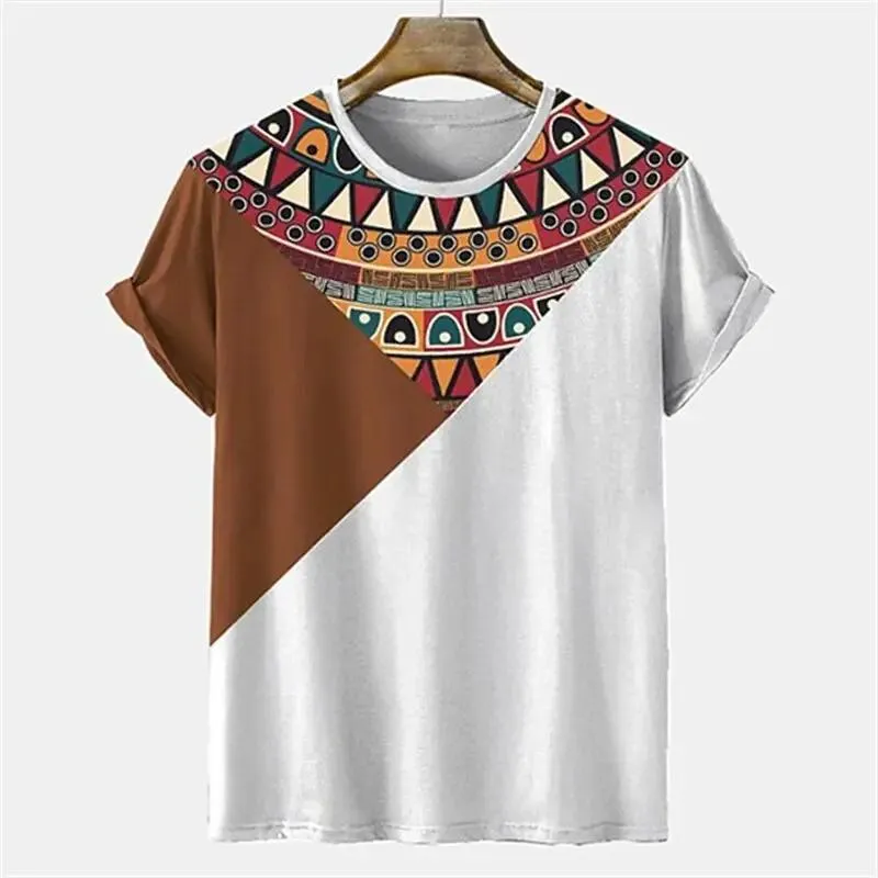 Vintage Striped Shirt Men Simple Style Pullover