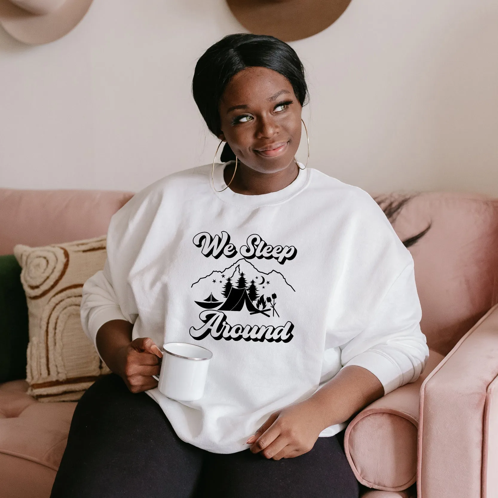 We Sleep Around The Campsite | Plus Size Sweatshirt