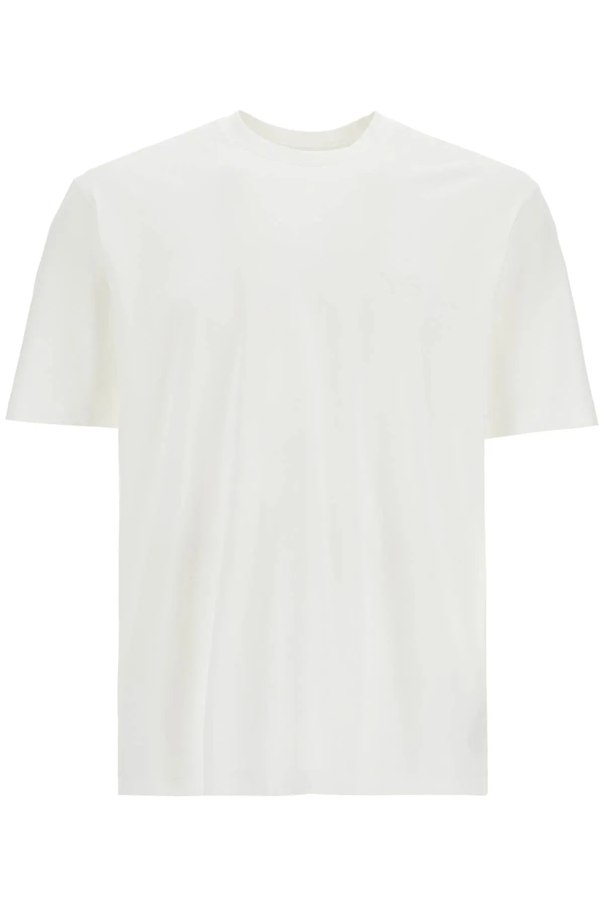 white cotton t-shirt with wide neckline JD9829 WHITE