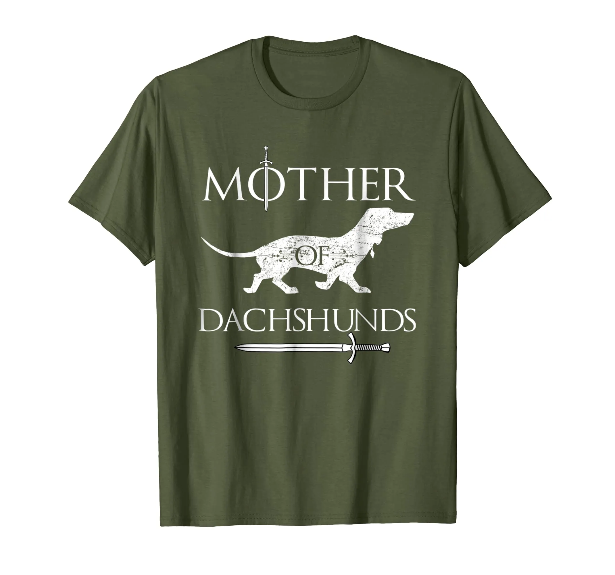 Womens Mother of Dachshunds Cute Dog Parent T-Shirt Gift