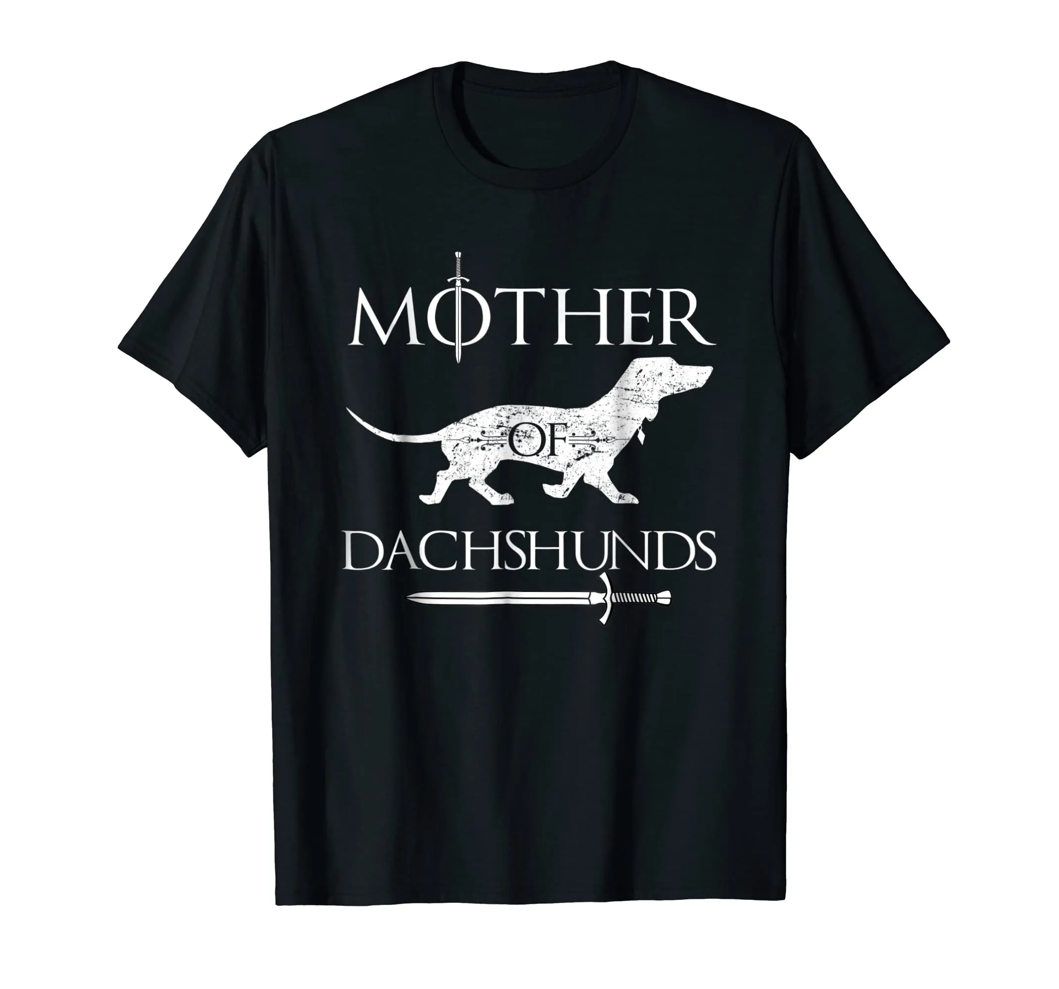 Womens Mother of Dachshunds Cute Dog Parent T-Shirt Gift