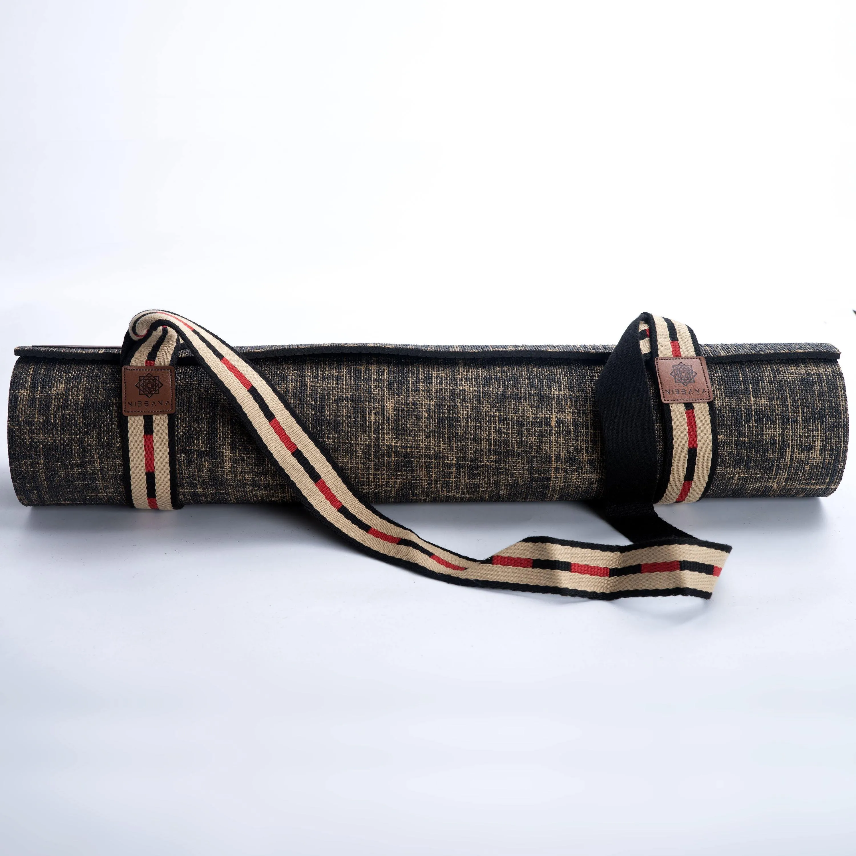 Yoga Mat Carry Strap Black Brown Red