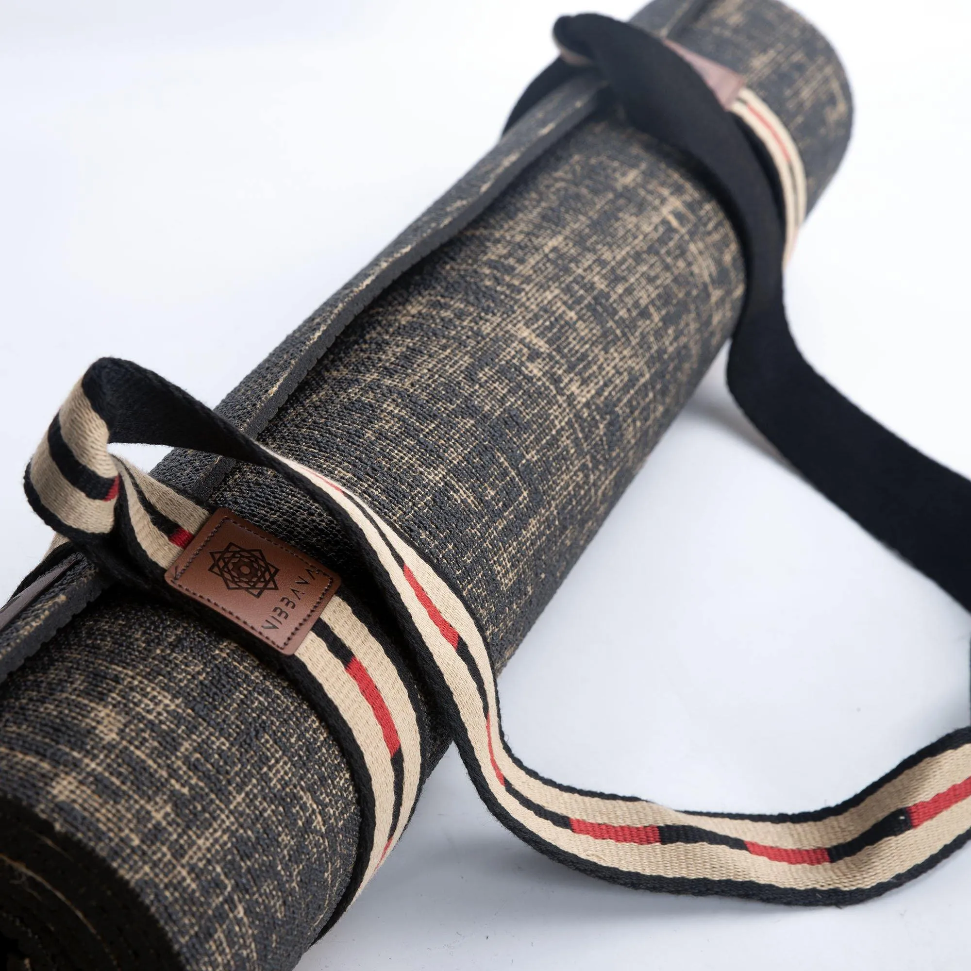 Yoga Mat Carry Strap Black Brown Red